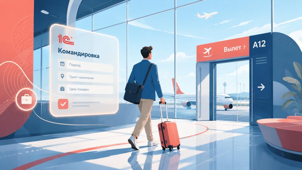 Командировка в 1С